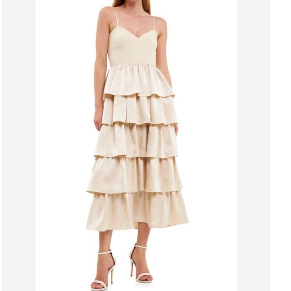 ENDLESS ROSE TIERED SWEETHEART DRESS - Picture 3 of 10